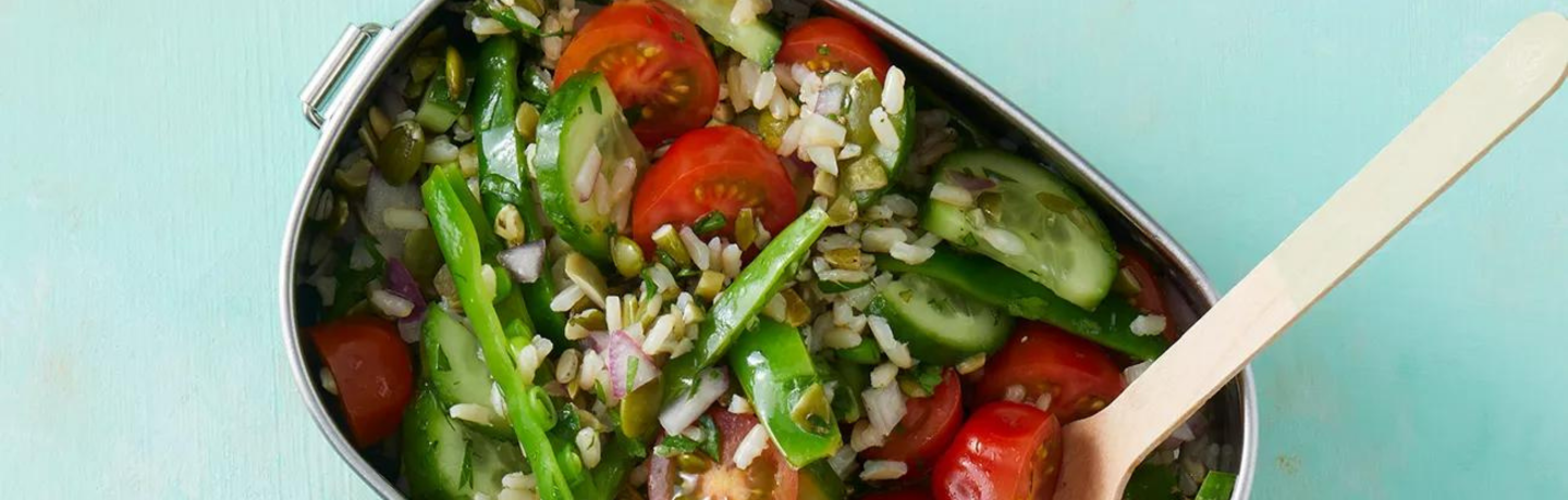 AHL2022 recipe woolworths veggie rice salad 2880X920px